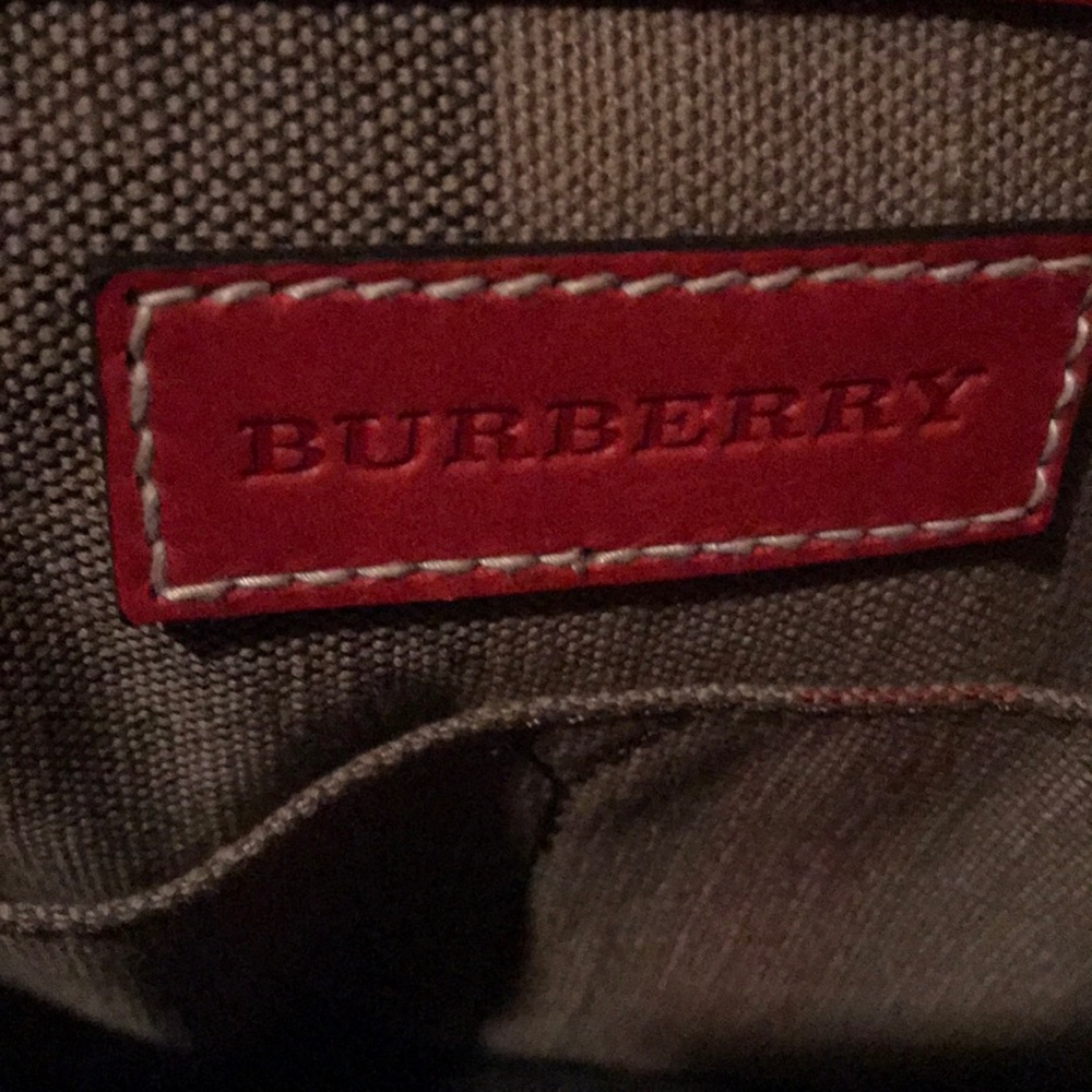 AUTHENTIC BURBERRY CANVAS/LINEN TOTE - Picture 3 of 8